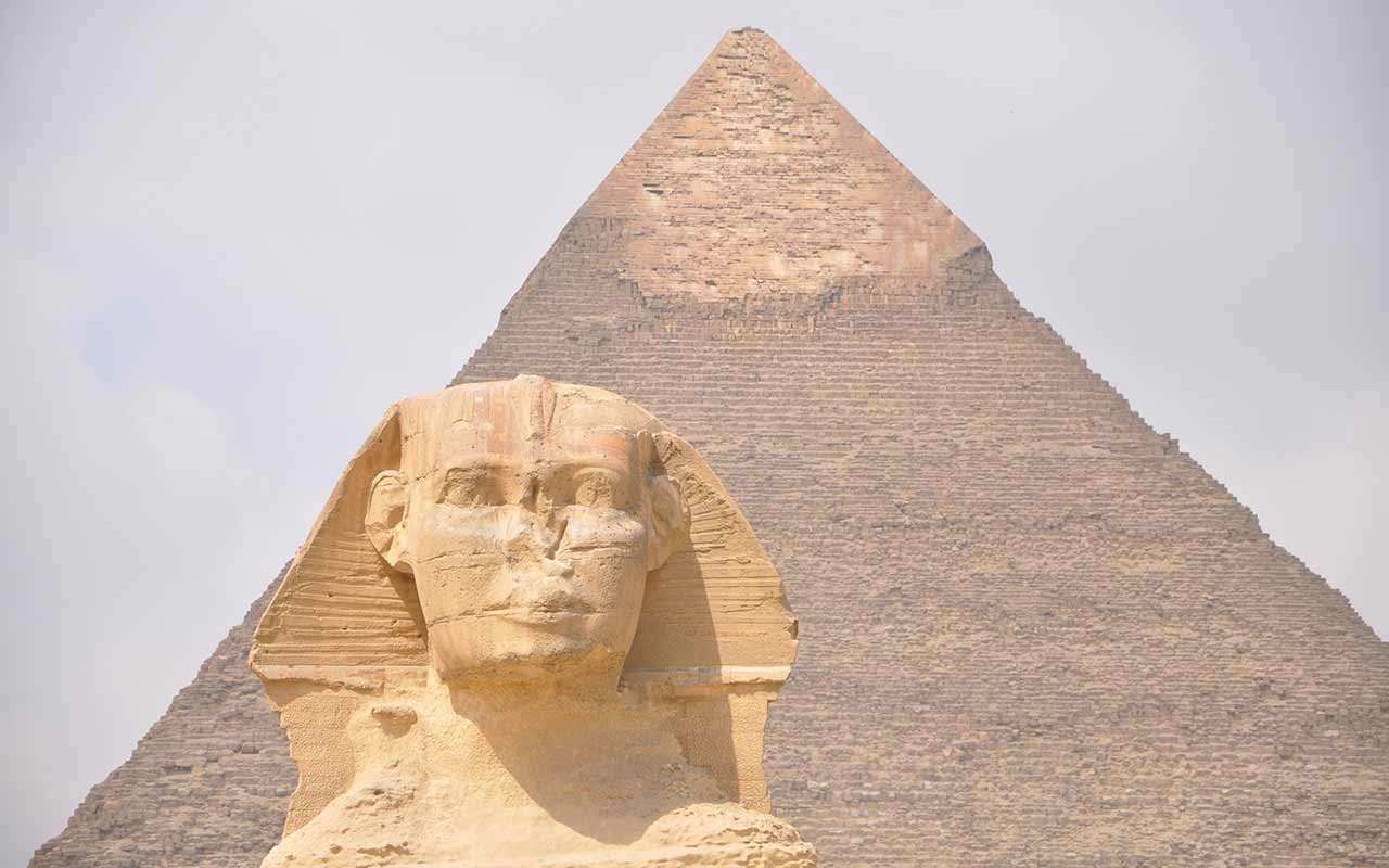 Esfinge de Gizeh en viaje a Egipto